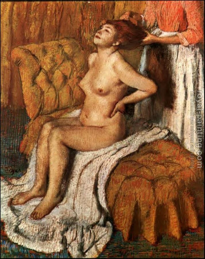 Edgar Degas : Woman Having Her Hair Combed